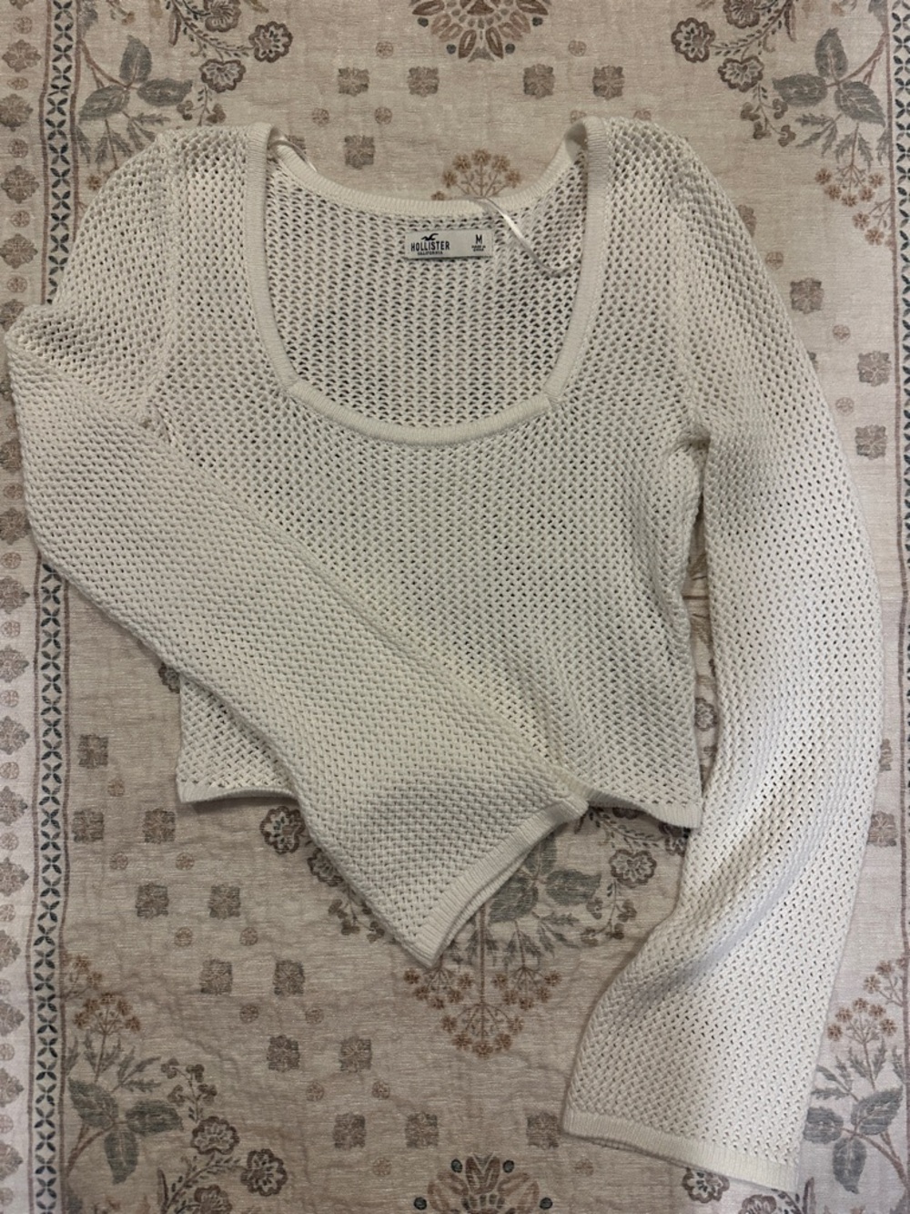 Hollister Women's Open-Knit Scoop Neck Sweater